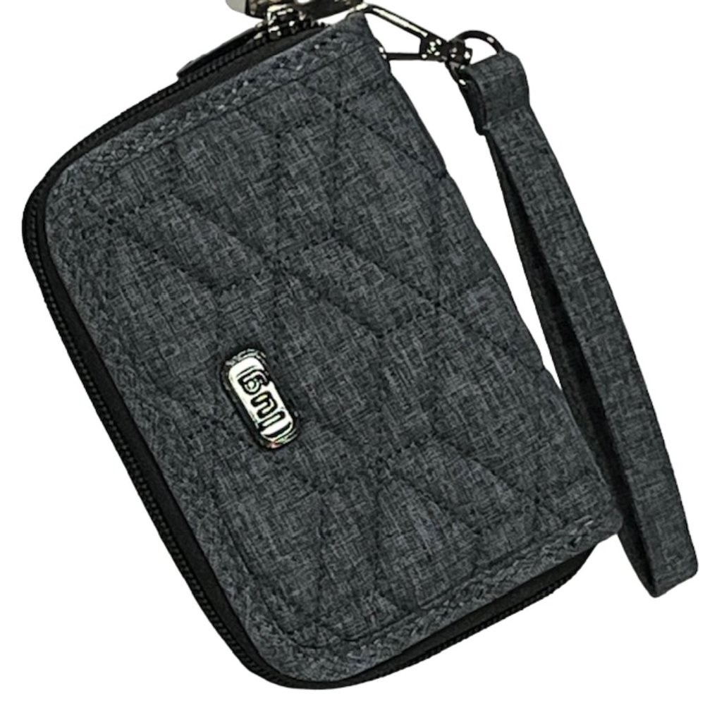 LUG Rodeo RFID-Protected Gray Quilted Wristlet